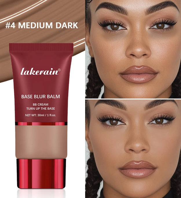 TURN UP THE BASE BLURRING FOUNDATION Face Long Lasting control oil Foundation OS Makeup Cosmetics Skin Matte - BlissFully