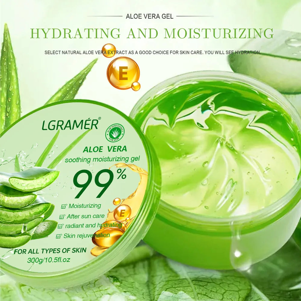 99% Aloe Vera Moisturizing Gel Refreshing Non Sticky Facial Facial Cream Wash Free Deep Nourishing Maintain Skin Face Care Skin - BlissFully