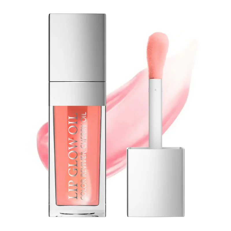 Sext Lip Oil 8ml Cherry Pink Lips Plumper Gloss Hydrating Plumping Lips Coat Tinted Lip Plumper Serum Lips Glow Oil Makeup