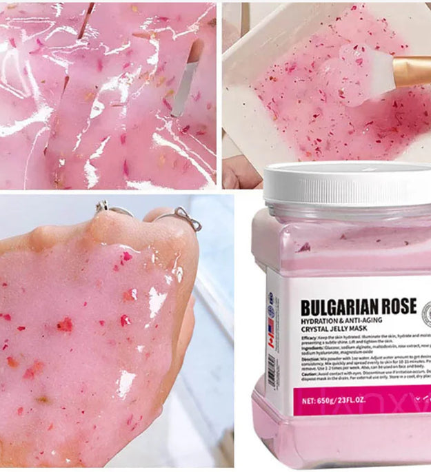 650g Gold Jelly Mask Powder Vampire DIY Plant Powder Masks Peel Off Vitamin C Hyaluronic Acid Facial Skin Care Rose Mud Mask