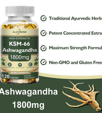 KSM-66 Natural Ashwagandha Capsules Ashwagandha Supplement| 1800mg for Health Support - Plant Based Vegan Gluten-Free - BlissFully