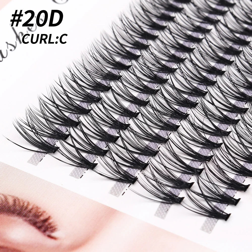 40/30D/20D/10D Mink Super Cluster Eyelash Extension Natural 3D Russian Volume Faux Eyelashes Individual Lashes Makeup Cilia Cili