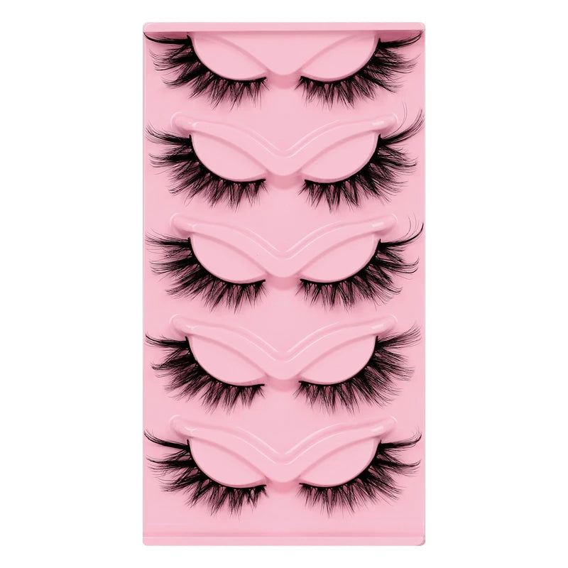 Eyelashes 5/10/16 Pairs 3D Faux Mink Lashes Natural False Eyelashes Reusable Dramatic Volume Lashes Makeup Eyelash Extension