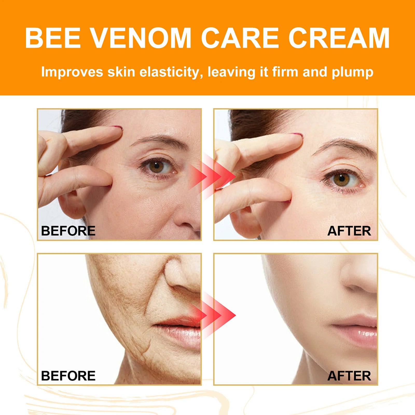Bee venom moisturizing facial lifting, firming, reducing fine lines, eye bags, whitening and skincare gift box for women - BlissFully