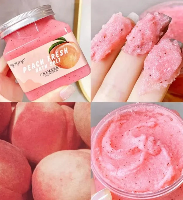 Petal Aromatherapy Sea Salt Body Scrub Bath Salt 350g Bath Exfoliation Cleansing Smooth Body Exfoliator