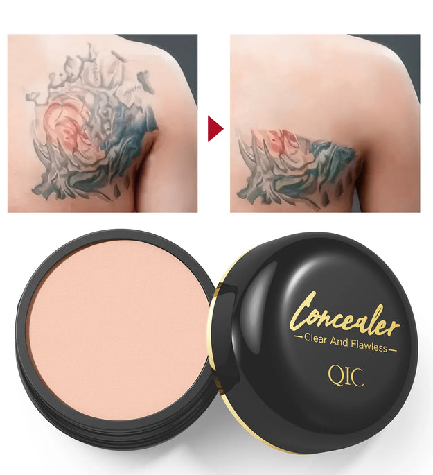Waterproof Full Coverage Concealer for Tattoos, Scars - Natural Finish Foundation for All Skin Tones & Types