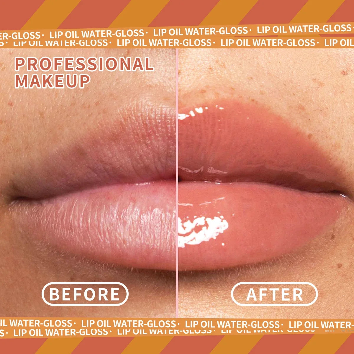 3-Pcs Lip Oil Plump Moisturizing Set – Pink Hydrating Gloss Long-Lasting Clear Liquid Lip Balm，Essential For Autumn And Winter