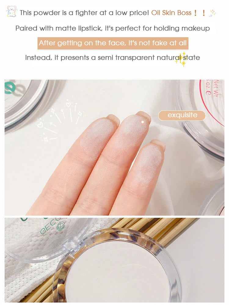 Concealer Banana powder Lasting Oil Control Makeup Honey Powder Waterproof Brightening Set Powder High gloss Powder Cream - BlissFully