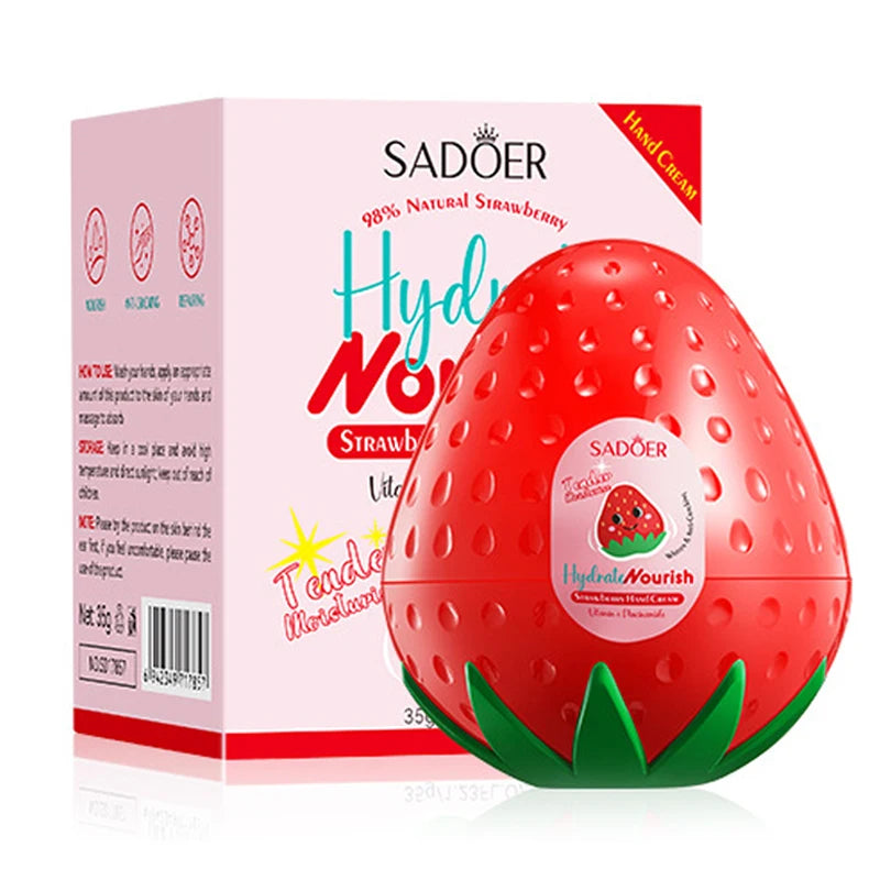 SADOER Mango Peach Aloe Vera Lemon Fruit Hand Cream Moisturizing Brightening Repairing Hand Creams For Hands Skin Care