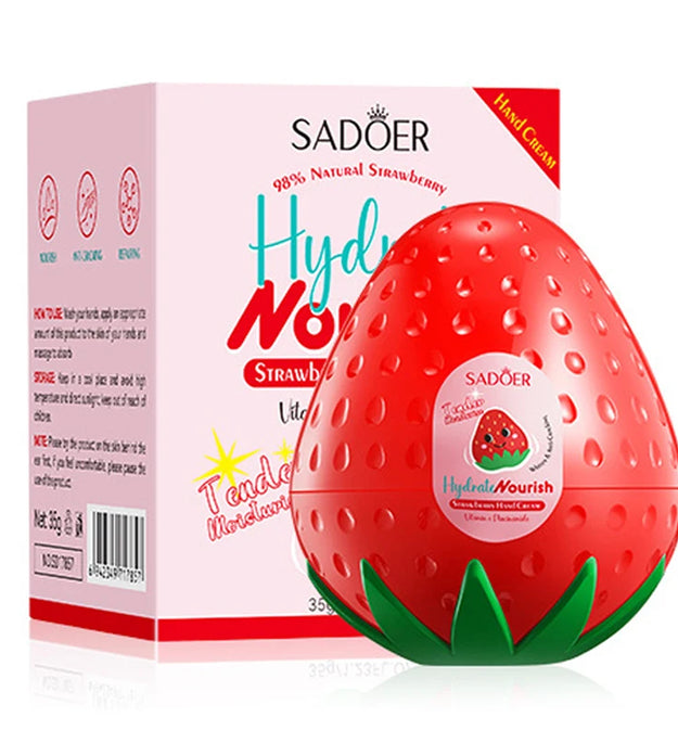 SADOER Mango Peach Aloe Vera Lemon Fruit Hand Cream Moisturizing Brightening Repairing Hand Creams For Hands Skin Care