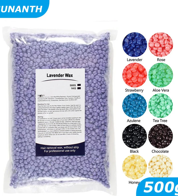 500g/200g/50g Hard Wax Beans for Hair Removal Body European Brazilian Pearl for Wax Warmer Waxing Beans for Wax Heater Machine