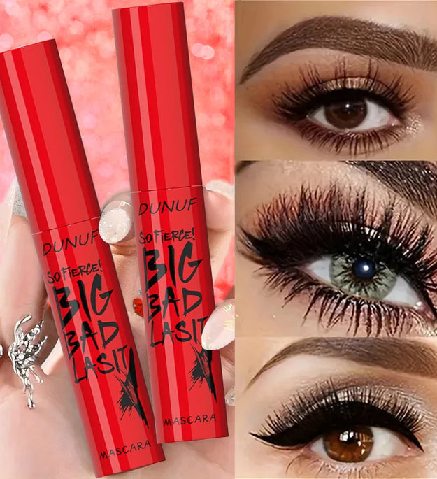 DUNUF 1 Pcs Long Lasting Mascara Thin Thick Waterproof Curl does not Easily Stain Sweat-proof and Non-smudging Beginner Friendly