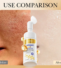 SADOER Collagen Facial Cleanser for Anti Wrinkle Deep Cleaning Mousse Nourishing Moisture Skin Care 120ml - BlissFully