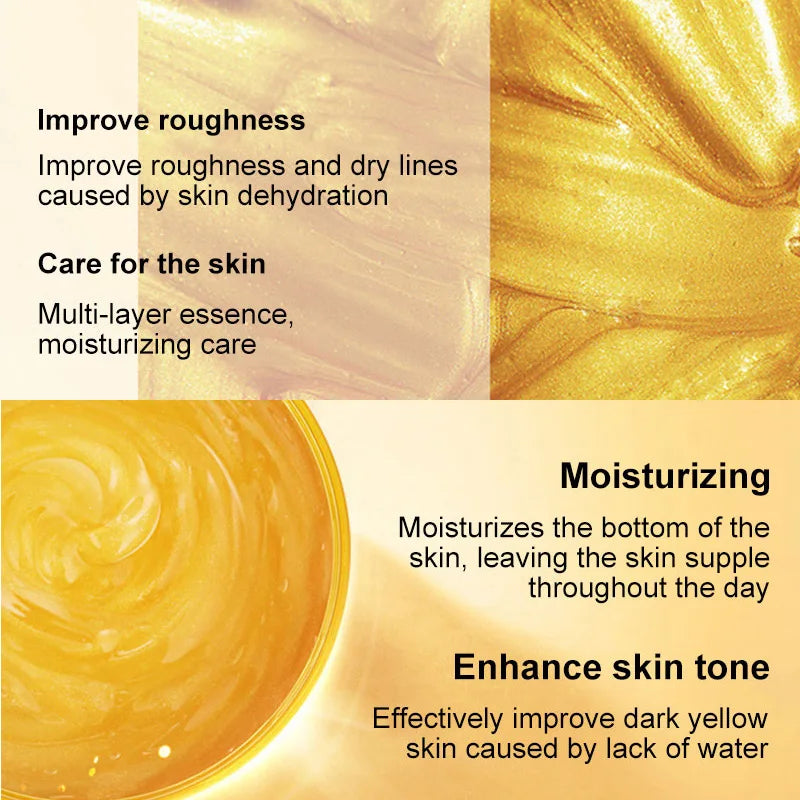 24K Gold Collagen Moisturizing Face Cream Sleeping Facial Mask Firming Nourishing Hydrating Cream Skin Care 120g
