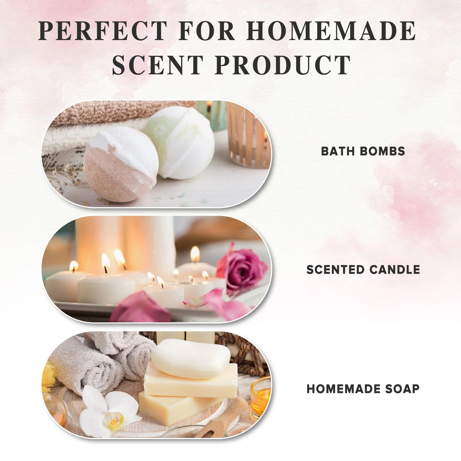 PHATOIL 10ml Fragrance Oil For Women Strawberry Peach Angel Sea Breeze Coconut & Vanilla Bubble Gum Aromatherapy Fragrance Oils