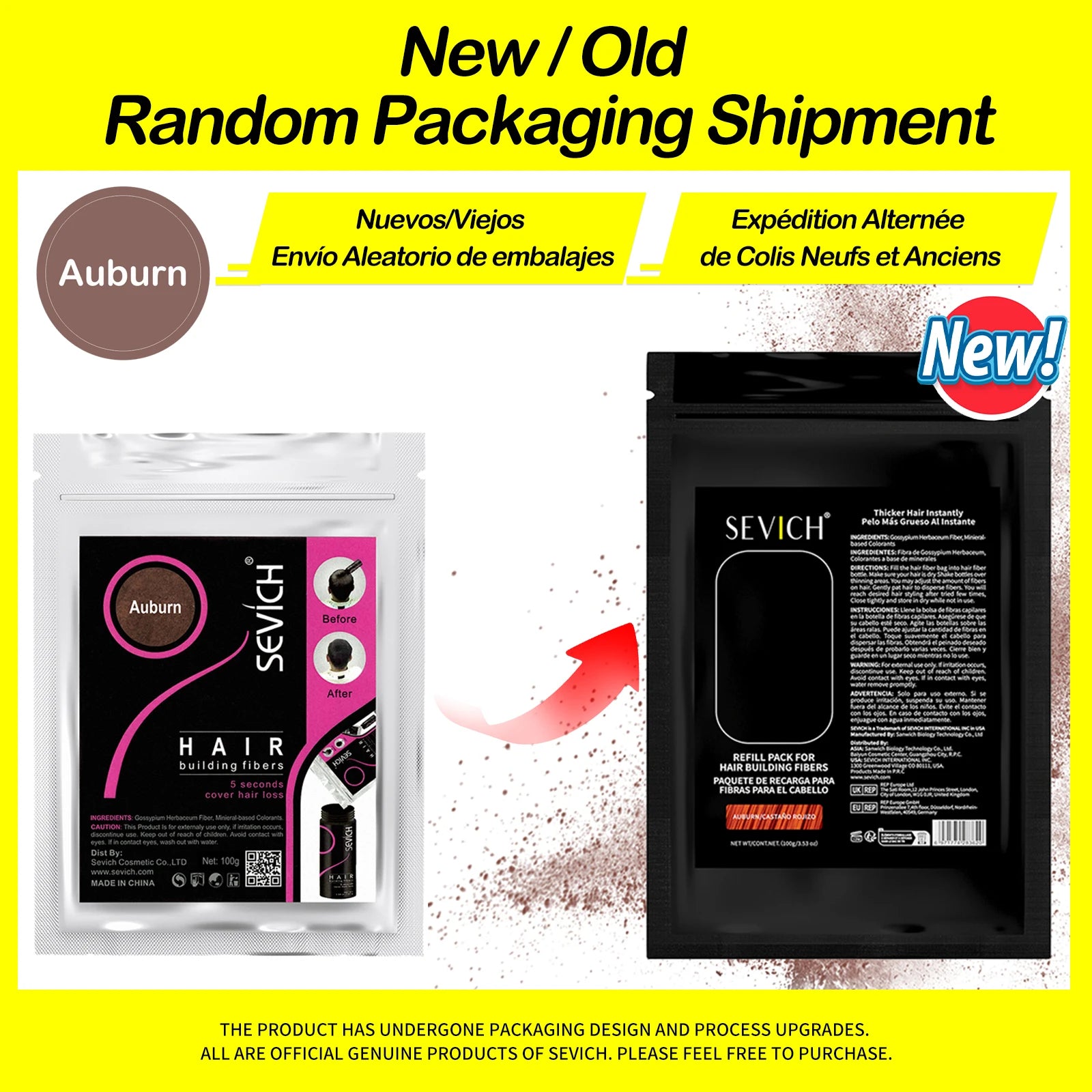 SEVICH Hair Fiber 100g Keratin Hair Fiber Thickening powder Hair Building Fiber Spray Instant Regrowth Powder Hair Loss Conceale - BlissFully