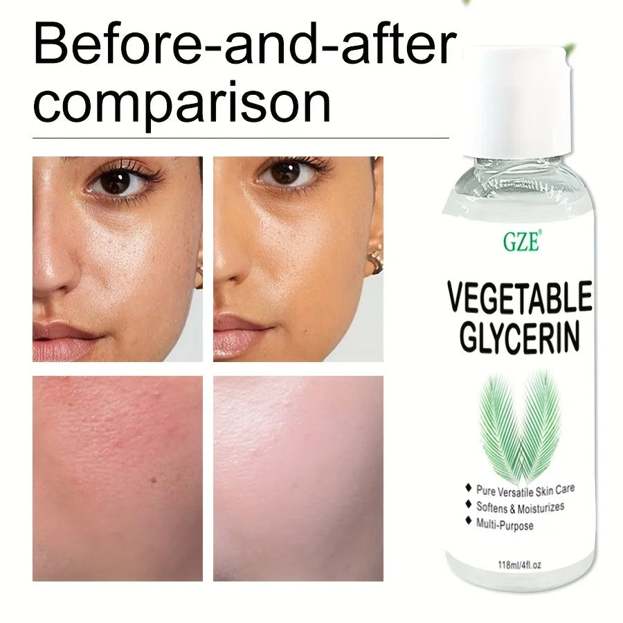 GZE Vegetable Glycerin, 100% Pure, Versatile Skin Care, Softening and Moisturizing, Multi-PURPOSE AND VERSATILE SKIN CARE - BlissFully