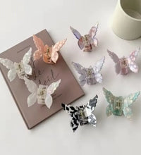 Super Fairy Three-Dimensional Butterfly Half-Tied Hair Back Of The Head Acetate Clip Hair Accessories For Women - BlissFully