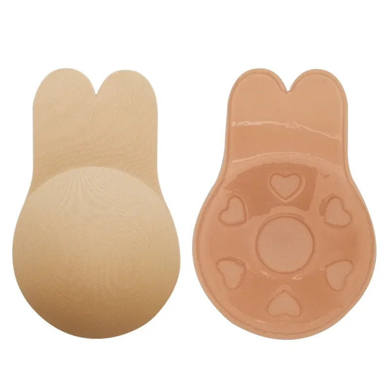 Invisible Nude Bra Push Up Chest Paste Sexy Breast Pasty Invisible Mango Silicone Chest Sticker For Women Wedding DropShip