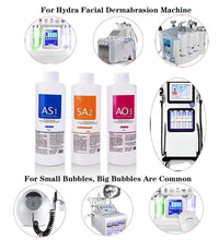 3 Bottle AS1 Hydro Aqua Peel Solution Facial Skin Care Face Serum For Hydra Dermabrasion Small Bubble Machine Skin Deep Cleaning - BlissFully
