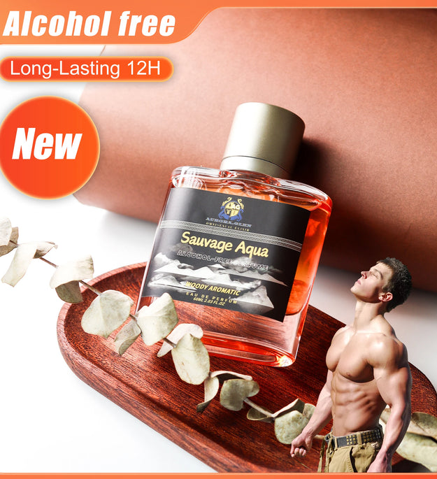 Wilderness for Men Perfume Oil - Alcohol-Free Spicy Woody Scent, Long-Lasting Sensitive Black Pepper Vetiver Cedar Perfume