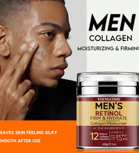 Men's Retinol Firming Face Cream Skincare Moisturizing Collagen Brightening Smooth Wrinkles Facial Face Men Skin Care Treatment - BlissFully