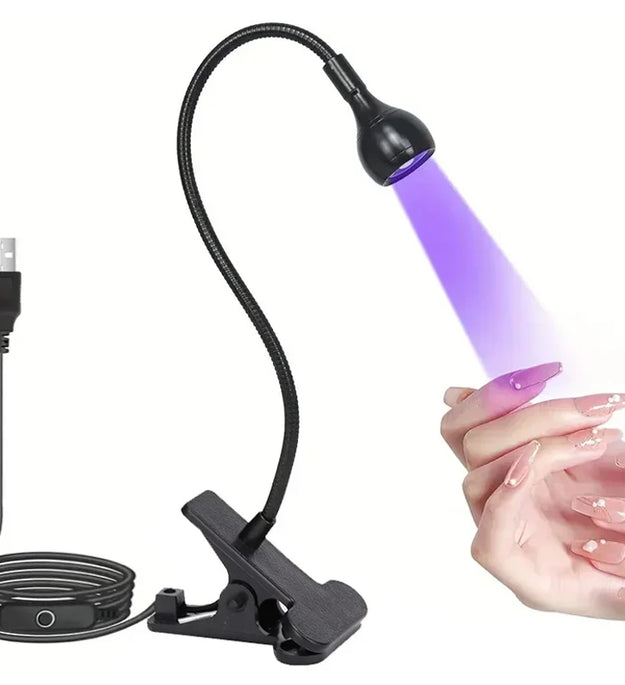 Nail Dryer Light UV Nail lamp 395nm Wavelength Clip-on Desk Mini USB For Gel Nails ongle Manicure Salon Tools