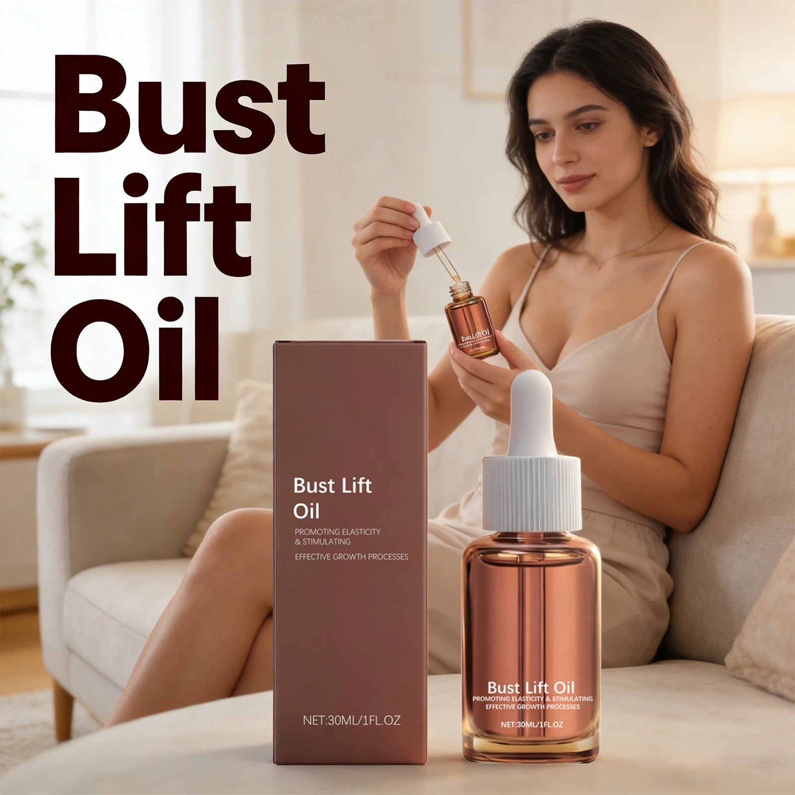 Bust Lift Oil Breast Enhancement Essential Oil Promote Elasticity Chest Firming and Lifting Nourishing Smoothing Body Skin Care