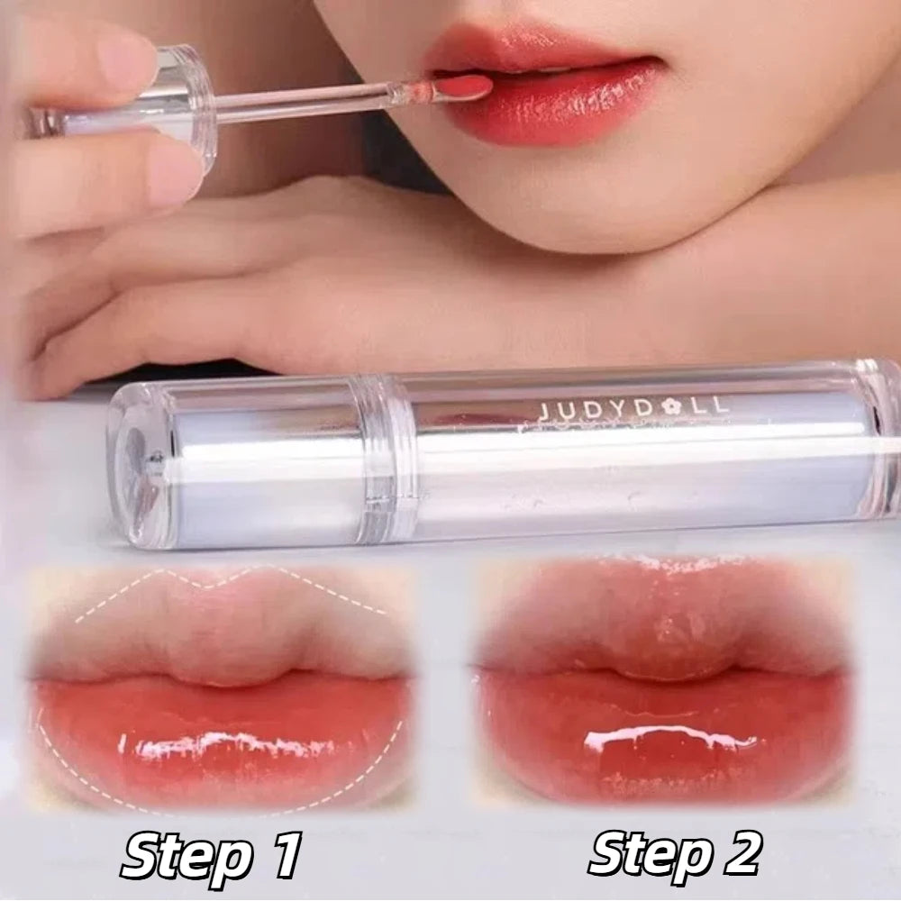 Judydoll Lip Glaze Mirror Shine Watery Lipstick Non-Stick Cup Long Lasting Moisturising Lip Tint Waterproof Makeup Cosmetics