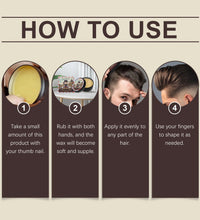 Long Lasting Stying Wax Fluffy Hair Pomade Wax Keep Hair Oil Edge Control Barbershop Tools Salon Hairdressing Mud Hair Styling - BlissFully