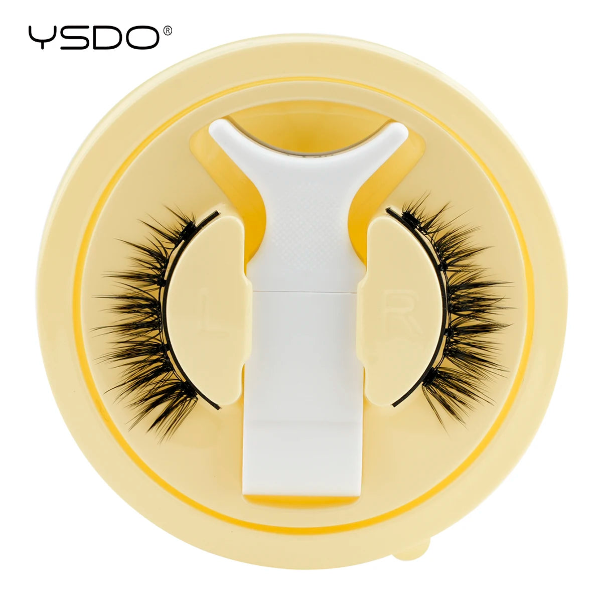 YSDO Soft Magnetic Eyelashes No Glue Needed 1 Pair Natural Short 3D False Lashes Reusable Easy Apply Magnetic Lashes Kit Makeup