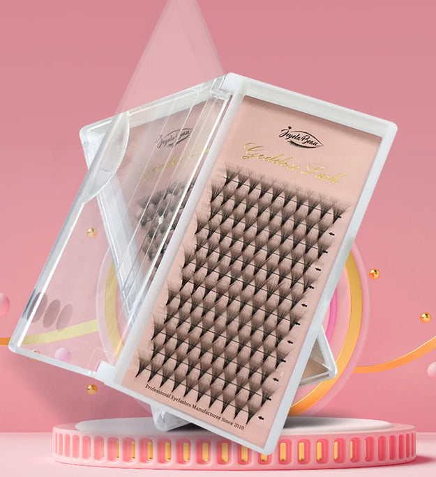 Goddess 12D/14D/16D/20D Premade Fan Eyelash Extensions Natural Soft Russian Volume Lashes Faux Mink Individual Lash Extensions