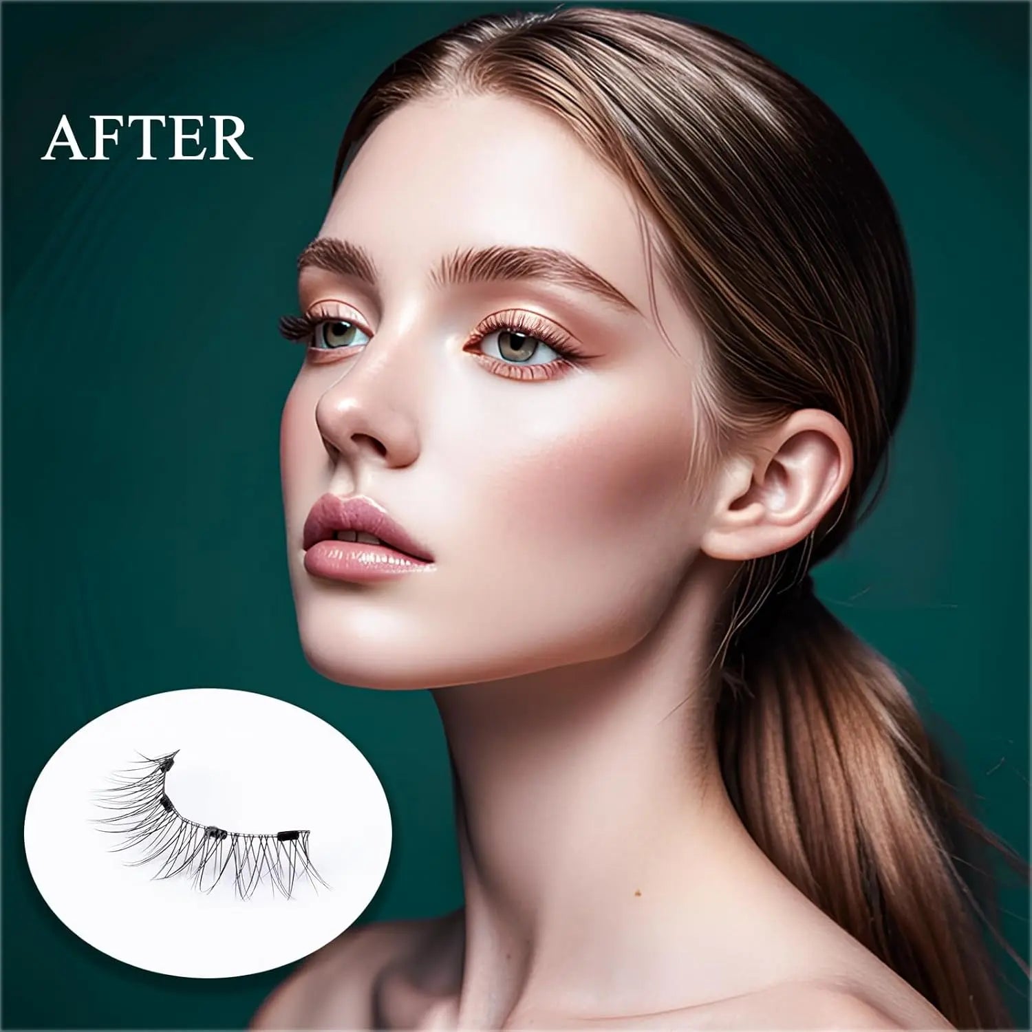 2 Pairs Magnetic Eyelashes - No Glue Needed, Natural 3D Effect, Waterproof & Reusable False Lashes (Easy Application)