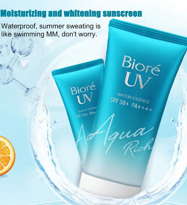 SPF50 Biore UV Aqua Sunscreen Cream UVA UVB Protection Gel Isolation Lotion for Men And Women Moisturizing Whitened Waterproof