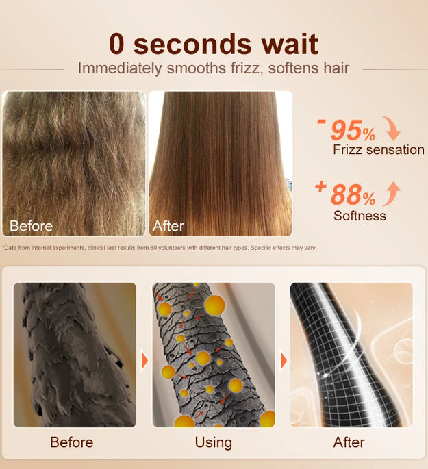 PURC Magic Instant Smooth Hair Serum Nourishing Repair Damaged Leave-In Hair Oil Anti-Frizz Softness Hair Care