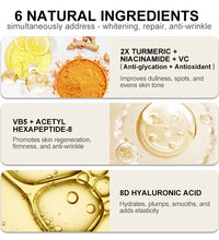 Niacinamide Face Serum Vitamin C Whitening Dark Spot Remover Serum Hyaluronic Acid Moisturizing Essence Facial Skin Care 40ml - BlissFully