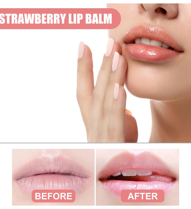 7.5g Lip Sleep Mask Night Sleep Maintenance Moisturizing Lip Gloss Bleach Cream Nourishing Lip Care Strawberry Honey