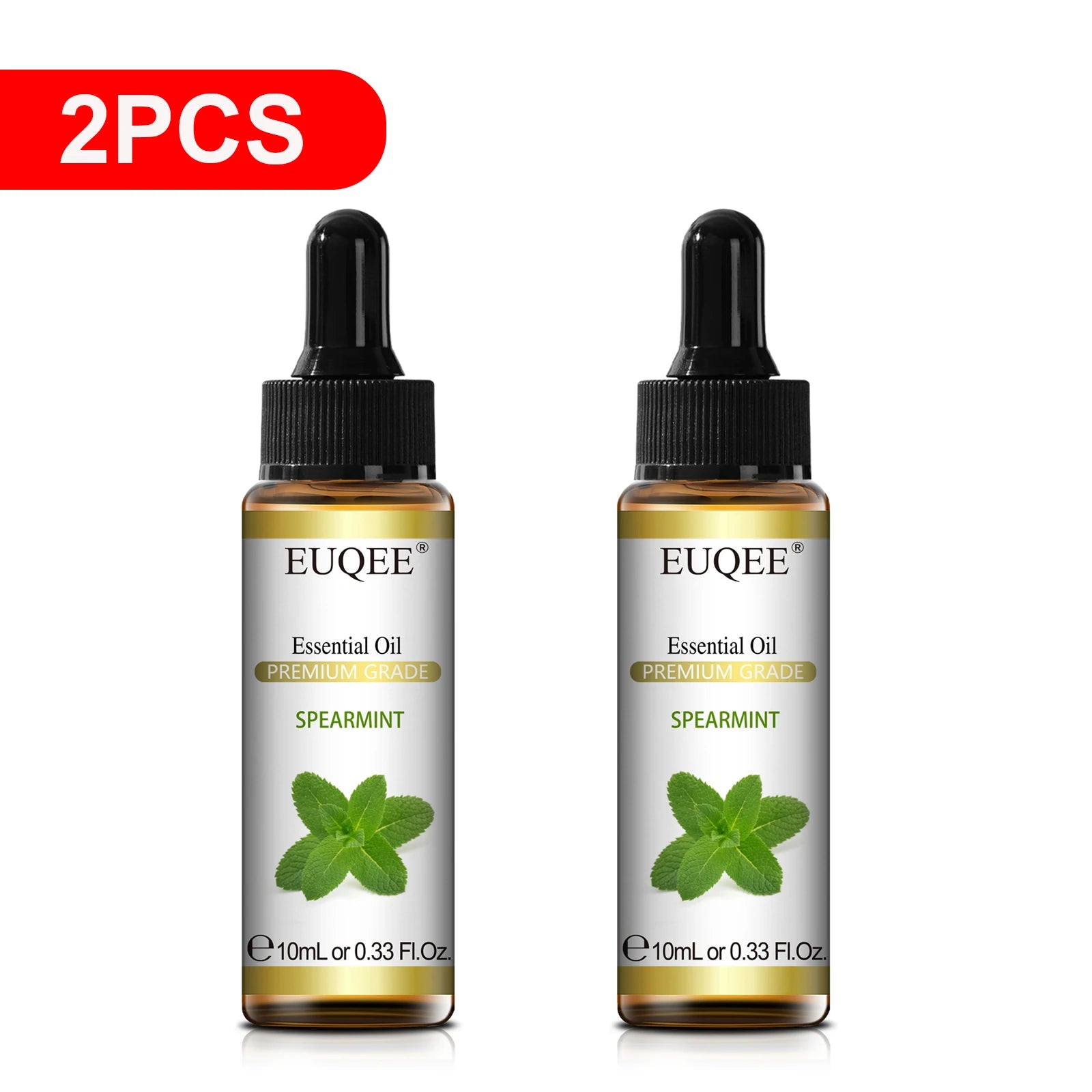 EUQEE 10ML Palo Santo Natural Essential Oil With Glass Dropper Oregano Cardamom Marjoram Fennel Lemon Eucalyptus Aroma Oils