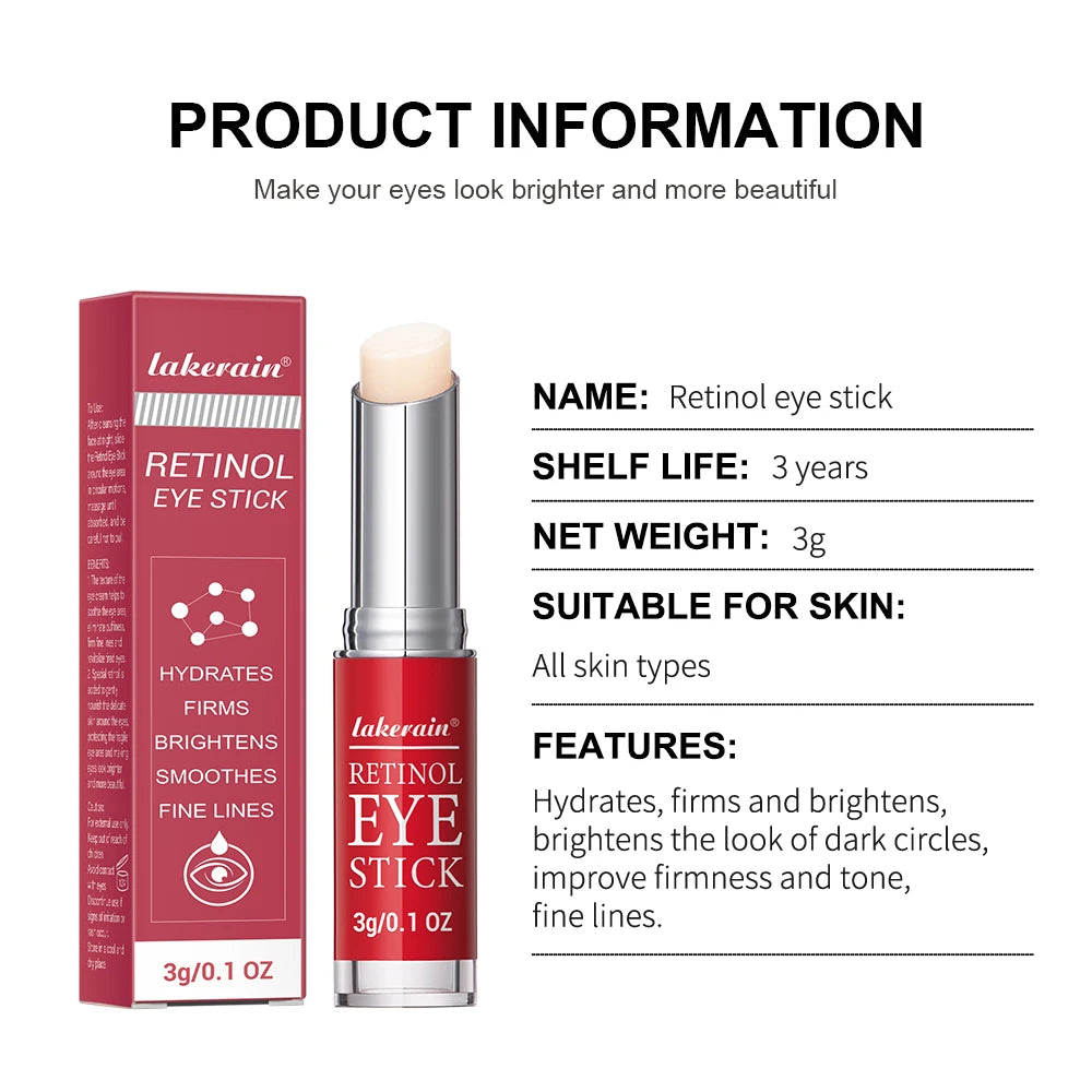 Retinol Eye Cream Lightening Dark Circles Firming Skin Instant Eye Repair Serum Stick for women Women Eyes Care - BlissFully