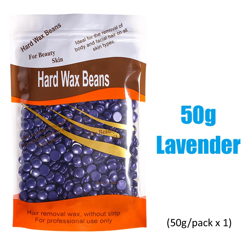 50g Brazilian Hard Waxing Wax Beans Fast Waxing Machine Hot Film Painless For Body Hairs Removal Beans Unisex Hair Removal