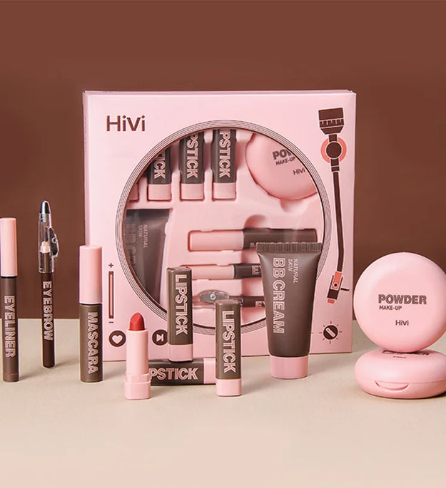 HiVi Makeup Gift Box Powder Glue Record Limited Lipstick Powder Makeup gift box set Valentine's Day gift for your wife