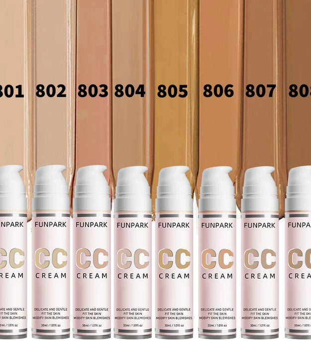 30ml 1Pc Color Correcting CC Cream Facial Foundation Waterproof Concealer Whitening Liquid Foundation Korean Makeup Cosmetics