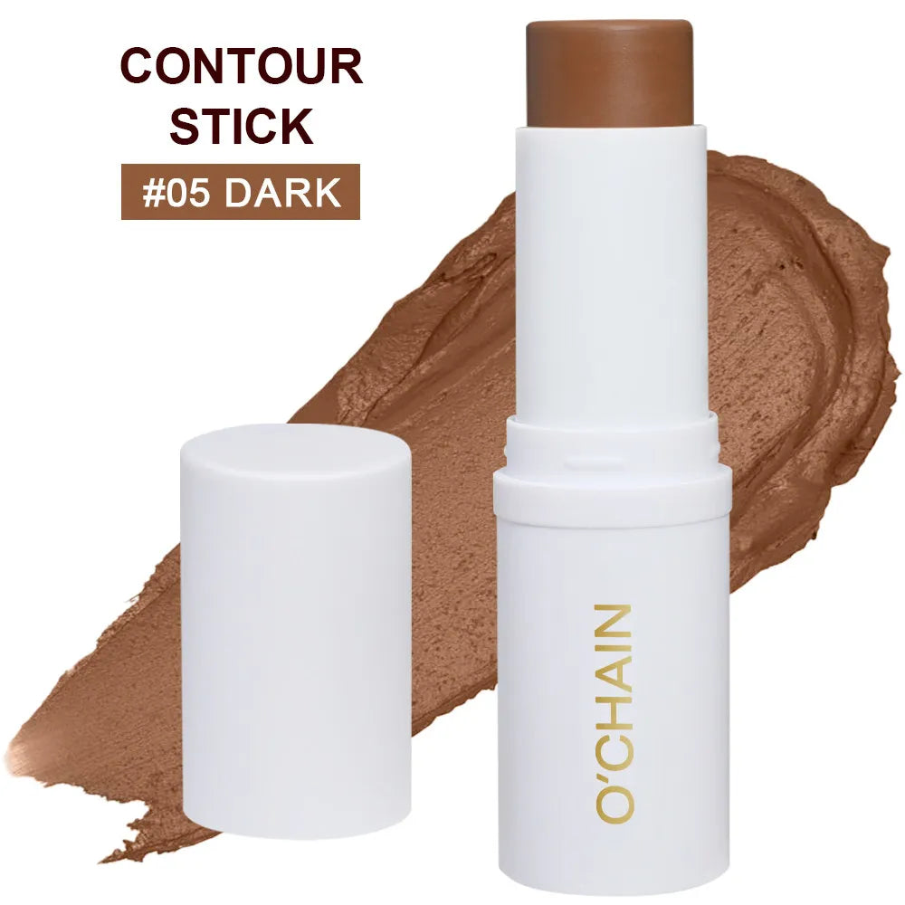Contour Stick Cream Long-wear Lightweight Stick Easy to Sculpt Face Natural Concealer Bronzer Contouring Makeup Pen
