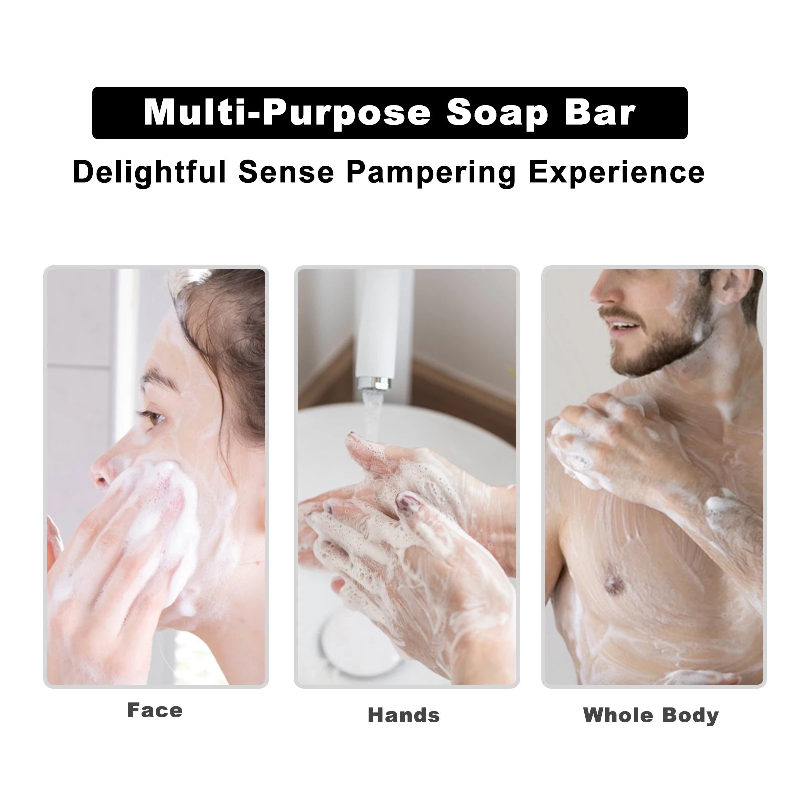 Handmade Soap Gift Set 3 Pack of Essential Oil Soap Chamomile Tea tree Lemongrass Frankincense Clary Sage Scented Soap Cleaning