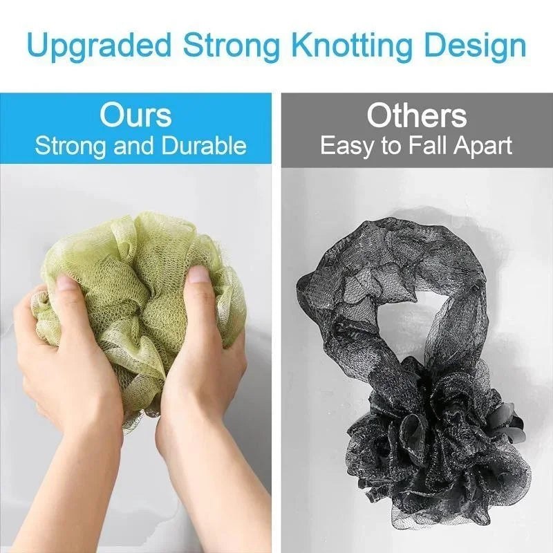 Large Bath Ball Rich Bubble Bath Towel Scrubber Body Cleaning Mesh Shower Wash Sponge Bathroom Accessories