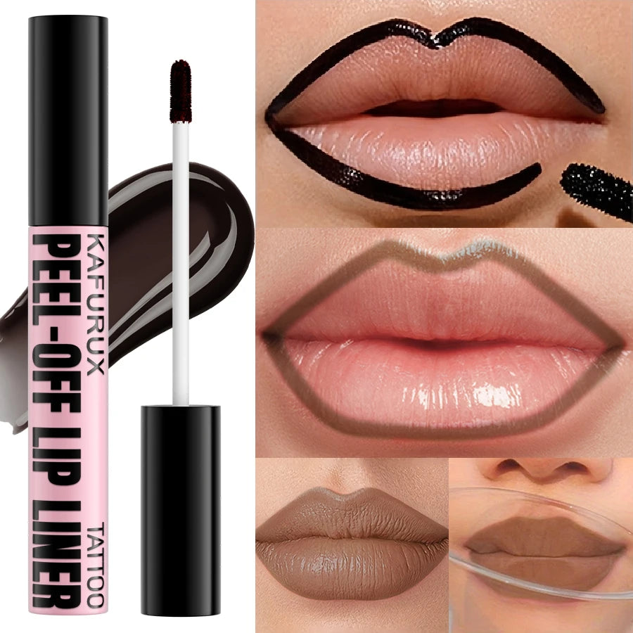 7 Colors Peel Off Lip Stain Reveal Long Lasting Waterproof Pink Lip Tint Transfer Proof Non-stick Cup Natural Makeup Lip Gloss