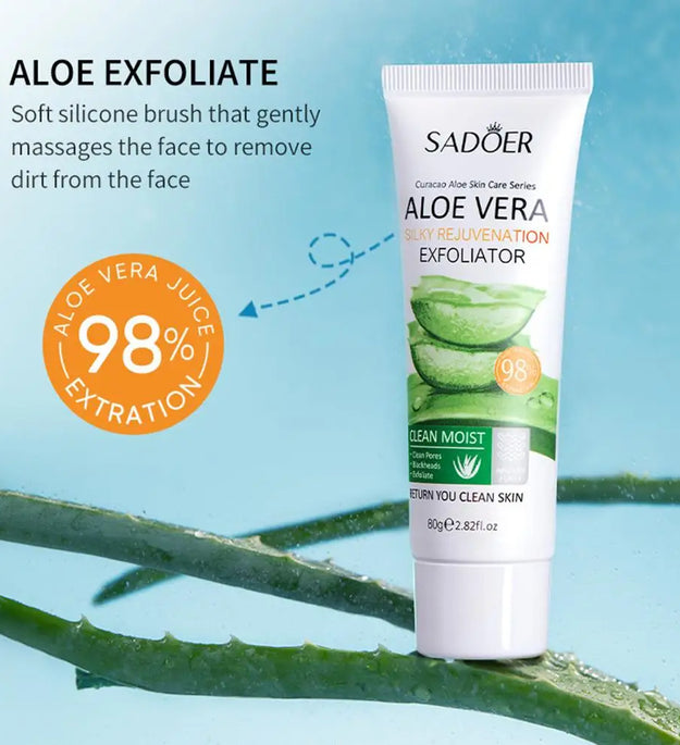 Face Exfoliating Gel Aloe Vera Facial Exfoliating Scrub Cleanses Remove Blackhead Moisturizing Shrink Pores Skin Care 30g-100g