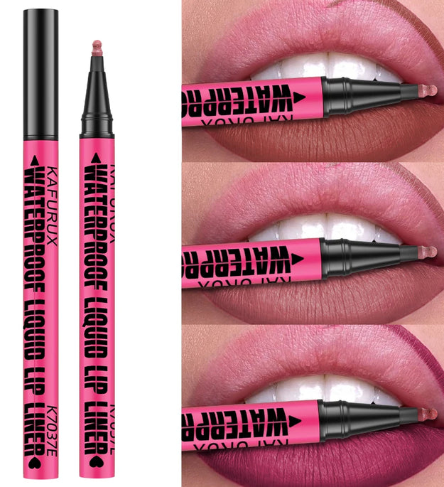 1PC Liquid Matte12-Color Lipliner Pencil Waterproof Plumping Stain Lipstick Natural Lip Liner Outline Lips Contour Makeup