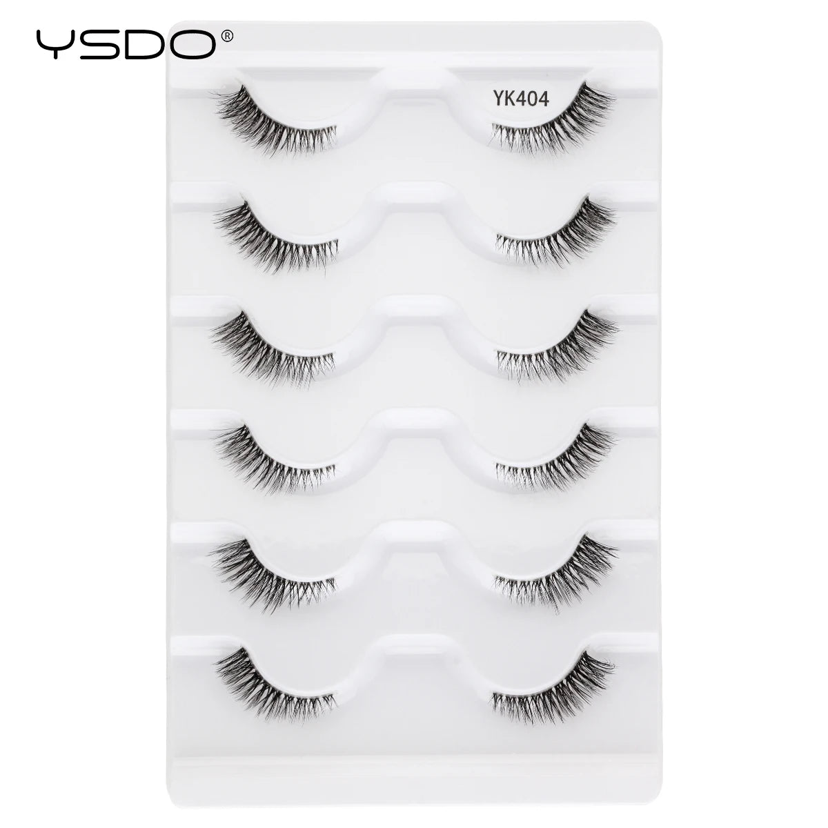 YSDO Natural Mink Eyelashes 3/6/10 Pairs Wispy Faux 3D Mink Lashes Short Fluffy Half False Eyelash Makeup Tools Cat Eye Lashes