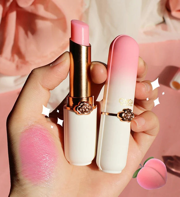 Peach Color Change Lipstick Non-Stick Cup Jelly Lipstick Moisturizing Moisturizing Color Change Lip Balm Warm Change Lip Balm